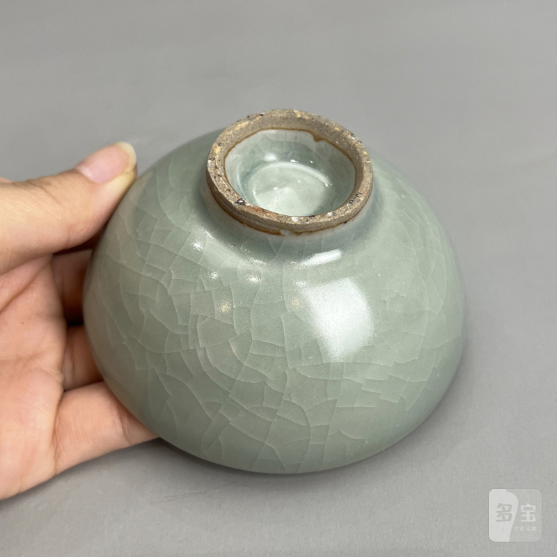 明代 龙泉窑粉青釉泡泡盏 - 图14